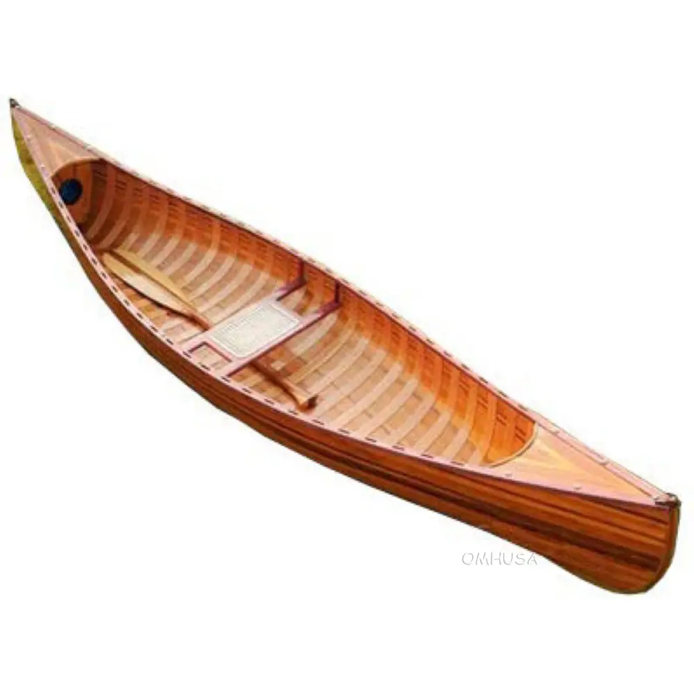 K037 6 ft Wooden Canoe with ribs K037 6 FT WOODEN CANOE WITH RIBS L00.WEBP